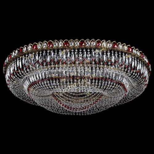 Люстра Кольцо Овал №17 под бронзу красная в Ижевске Гусь Хрустальный