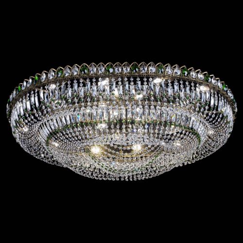 Люстра Кольцо Овал №17 под бронзу зеленая в Ижевске Гусь Хрустальный