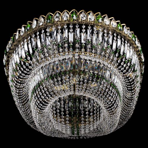 Люстра Кольцо Овал №17 под бронзу зеленая в Ижевске Гусь Хрустальный