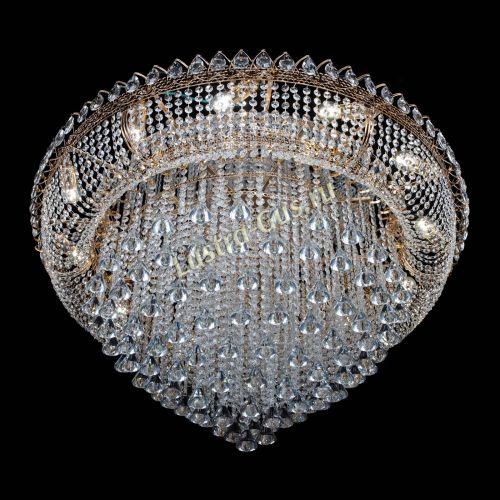 Люстра Кольцо Пирамида Конус 1000 мм в Ижевске Гусь Хрустальный