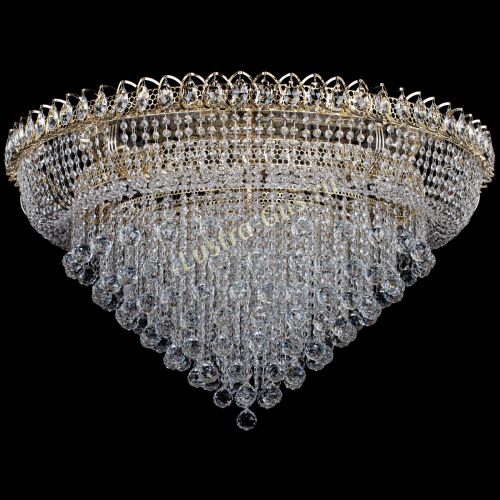 Люстра Кольцо Пирамида Шар 40 большая в Ижевске Гусь Хрустальный