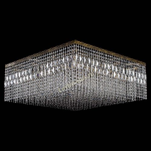 Люстра Квадрат 800 мм под бронзу в Ижевске Гусь Хрустальный