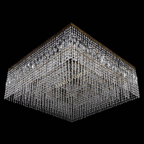 Люстра Квадрат 800 мм под бронзу в Ижевске Гусь Хрустальный