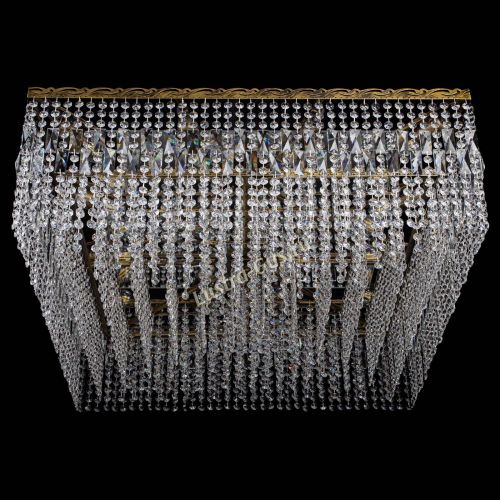 Люстра Квадрат 800 мм под бронзу в Ижевске Гусь Хрустальный