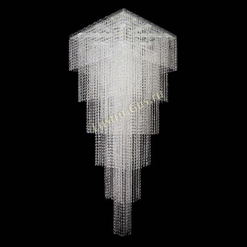 Люстра Квадрат Каскад №8 в Ижевске Гусь Хрустальный