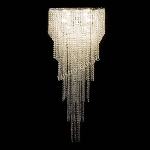 Люстра Квадрат Каскад №8 в Ижевске Гусь Хрустальный