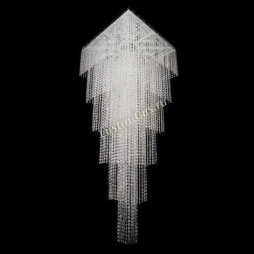 Люстра Квадрат Каскад №8 в Ижевске Гусь Хрустальный