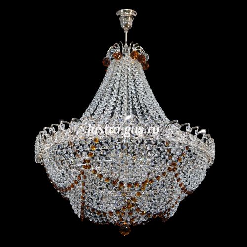 Люстра Натали с нарядом Роза чайная в Ижевске Гусь Хрустальный