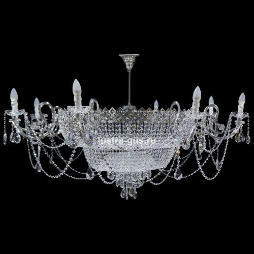 Люстра Сластёна со свечами в Ижевске Гусь Хрустальный
