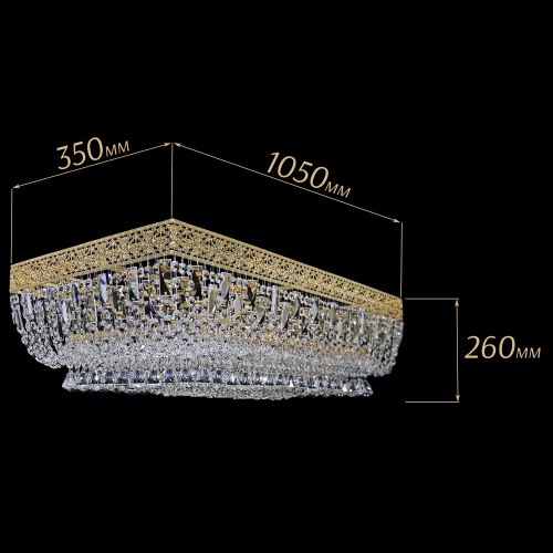 Люстра Прямоугольник Италия №8 в Ижевске Гусь Хрустальный