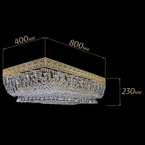Люстра Прямоугольник Италия №8 в Ижевске Гусь Хрустальный