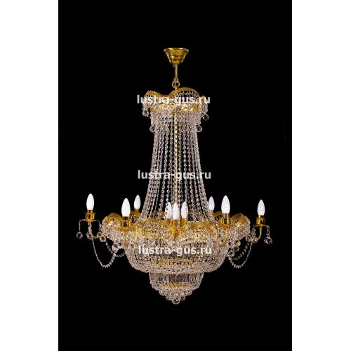 Люстра Султан золото № 18 в Ижевске Гусь Хрустальный