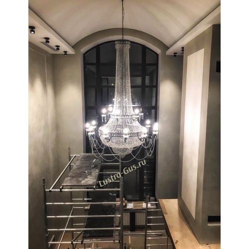 Люстра Свеча 2-х ярусная в Ижевске Гусь Хрустальный