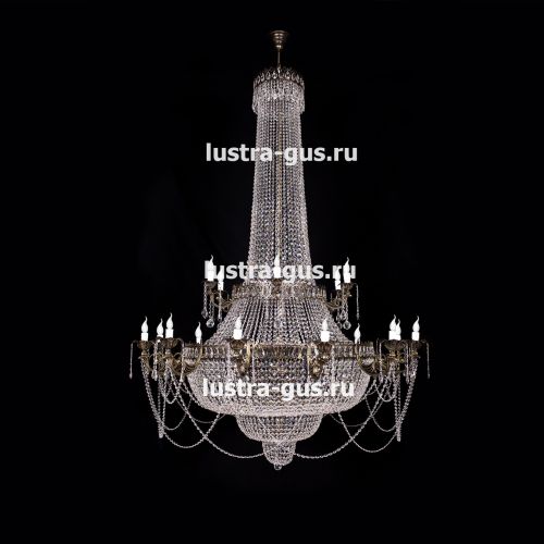 Люстра Свеча 2-х ярусная в Ижевске Гусь Хрустальный