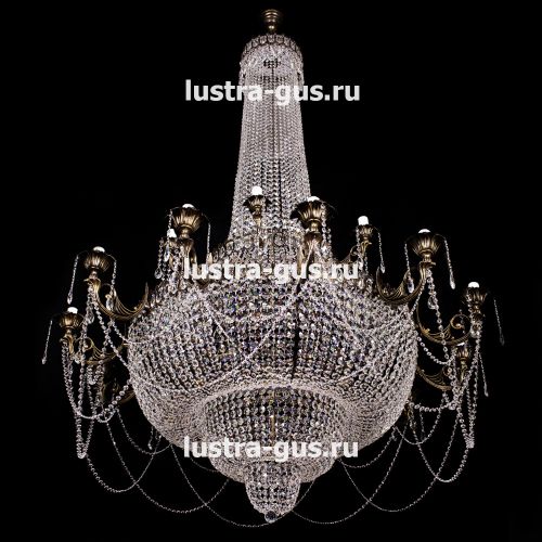 Люстра Свеча 2-х ярусная в Ижевске Гусь Хрустальный