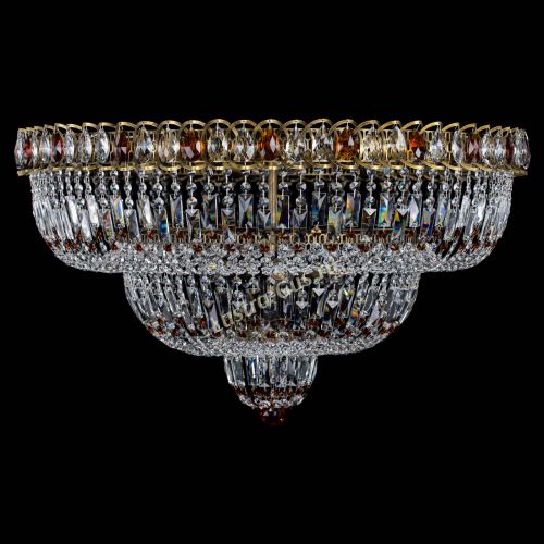 Люстра Водопад Обтикон №15 под бронзу чайная в Ижевске Гусь Хрустальный