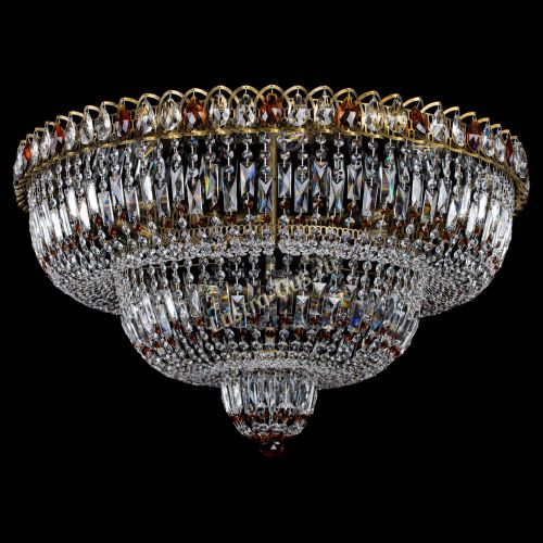 Люстра Водопад Обтикон №15 под бронзу чайная в Ижевске Гусь Хрустальный