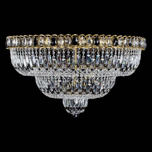 Люстра Водопад Обтикон №15 под бронзу черная в Ижевске Гусь Хрустальный