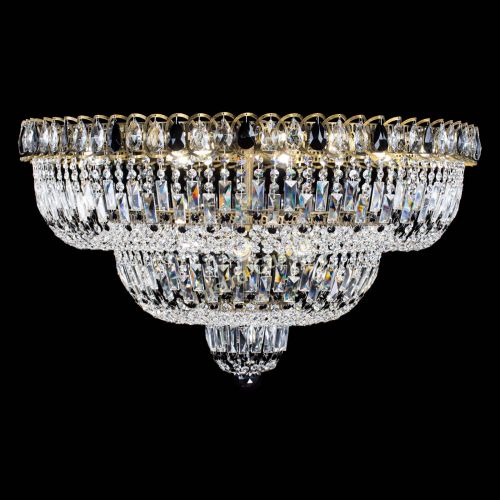 Люстра Водопад Обтикон №15 под бронзу черная в Ижевске Гусь Хрустальный