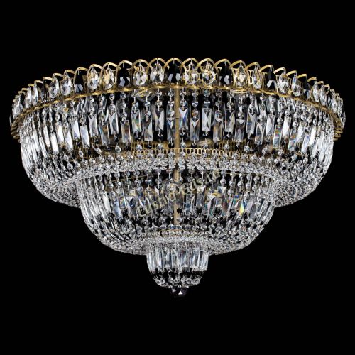 Люстра Водопад Обтикон №15 под бронзу черная в Ижевске Гусь Хрустальный