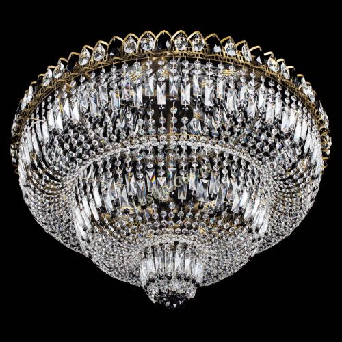 Люстра Водопад Обтикон №15 под бронзу черная в Ижевске Гусь Хрустальный