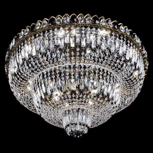 Люстра Водопад Обтикон №15 под бронзу черная в Ижевске Гусь Хрустальный