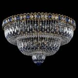 Люстра Водопад Обтикон №15 под бронзу синяя в Ижевске