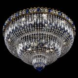 Люстра Водопад Обтикон №15 под бронзу синяя в Ижевске