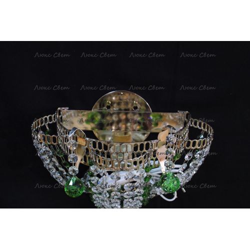 Бра Ромашка Тюльпан зеленая № 2 в Ижевске Гусь Хрустальный