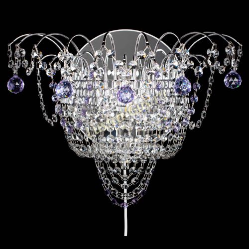 Бра Агата №3 фиолетовая в Ижевске Гусь Хрустальный