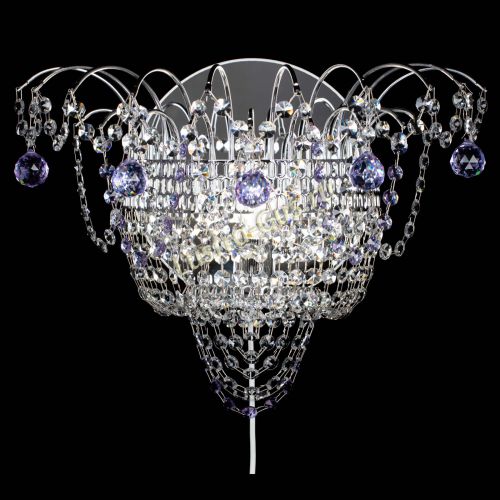 Бра Агата №3 фиолетовая в Ижевске Гусь Хрустальный