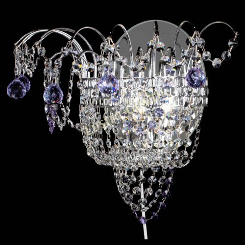 Бра Агата №3 фиолетовая в Ижевске Гусь Хрустальный