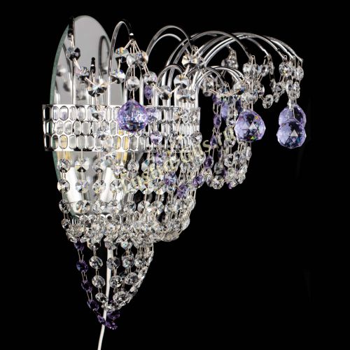 Бра Агата №3 фиолетовая в Ижевске Гусь Хрустальный