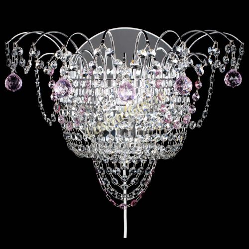 Бра Агата №3 розовая в Ижевске Гусь Хрустальный