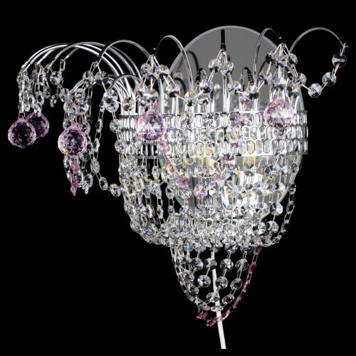 Бра Агата №3 розовая в Ижевске Гусь Хрустальный