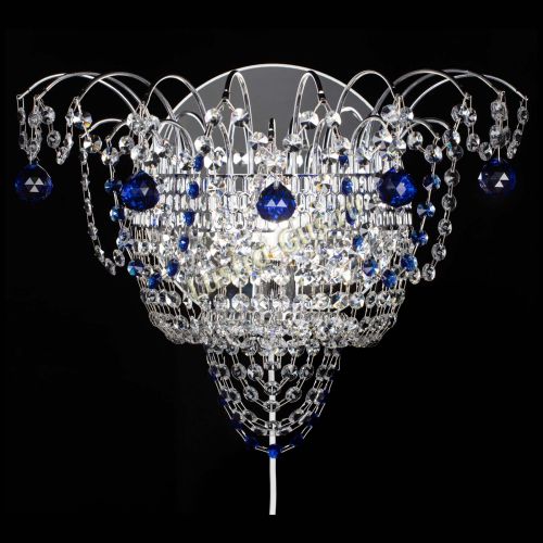 Бра Агата №3 синяя в Ижевске Гусь Хрустальный