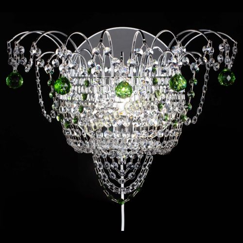 Бра Агата №3 зеленая в Ижевске Гусь Хрустальный