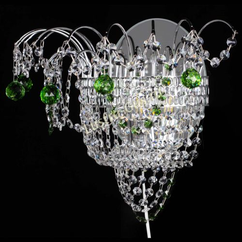 Бра Агата №3 зеленая в Ижевске Гусь Хрустальный