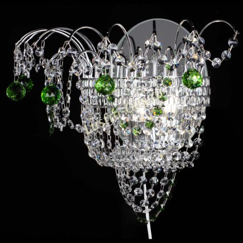 Бра Агата №3 зеленая в Ижевске Гусь Хрустальный