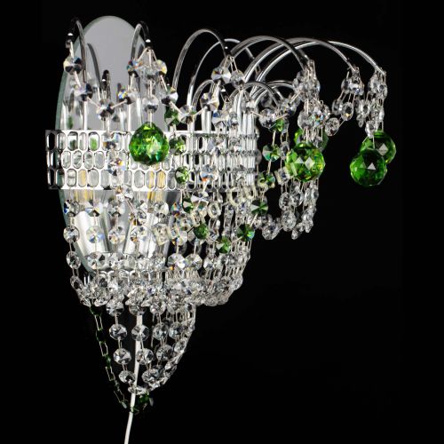 Бра Агата №3 зеленая в Ижевске Гусь Хрустальный