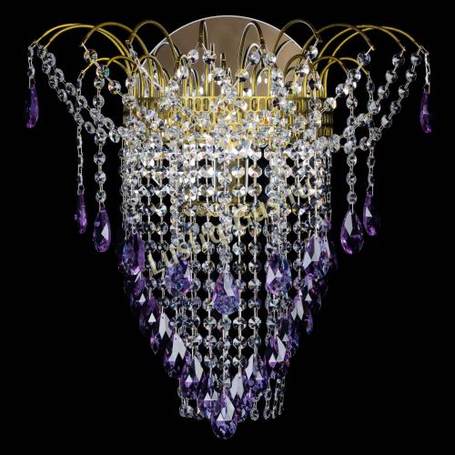 Бра Агата №4 под бронзу Фиолетовая в Ижевске Гусь Хрустальный