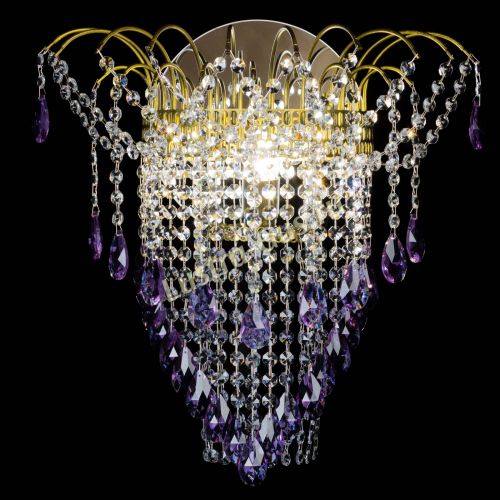 Бра Агата №4 под бронзу Фиолетовая в Ижевске Гусь Хрустальный