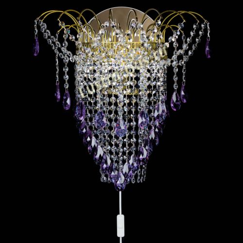 Бра Агата №4 под бронзу Фиолетовая в Ижевске Гусь Хрустальный