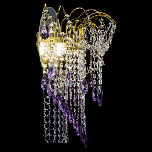 Бра Агата №4 под бронзу Фиолетовая в Ижевске Гусь Хрустальный