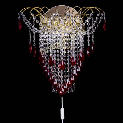 Бра Агата №4 под бронзу Красная в Ижевске Гусь Хрустальный