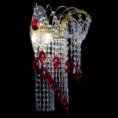 Бра Агата №4 под бронзу Красная в Ижевске Гусь Хрустальный