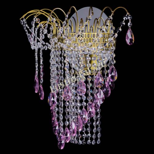 Бра Агата №4 под бронзу Розовая в Ижевске Гусь Хрустальный