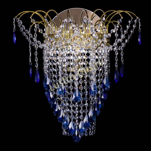 Бра Агата №4 под бронзу Синяя в Ижевске Гусь Хрустальный