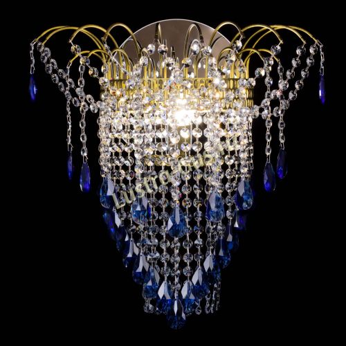 Бра Агата №4 под бронзу Синяя в Ижевске Гусь Хрустальный