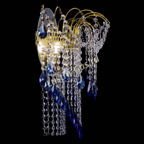 Бра Агата №4 под бронзу Синяя в Ижевске Гусь Хрустальный